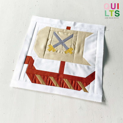 Medieval Boat 2 – PDF Quilt Block Pattern