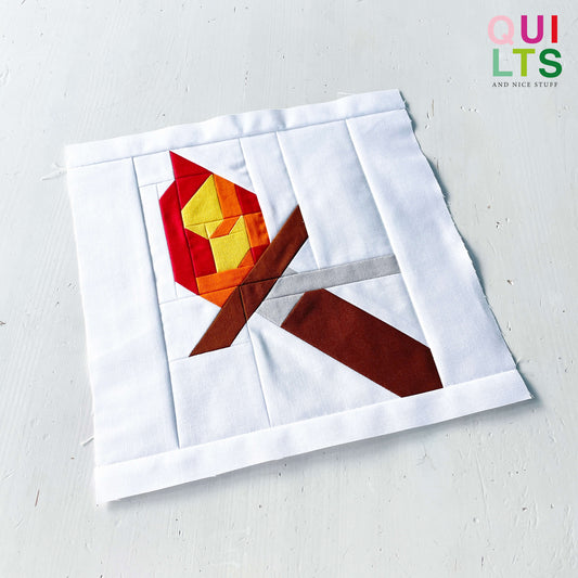 Torch – PDF Quilt Block Pattern