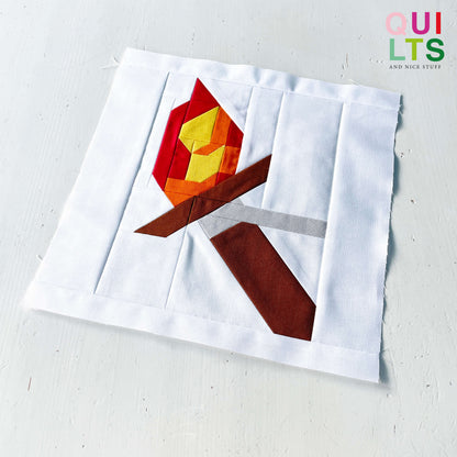Torch – PDF Quilt Block Pattern
