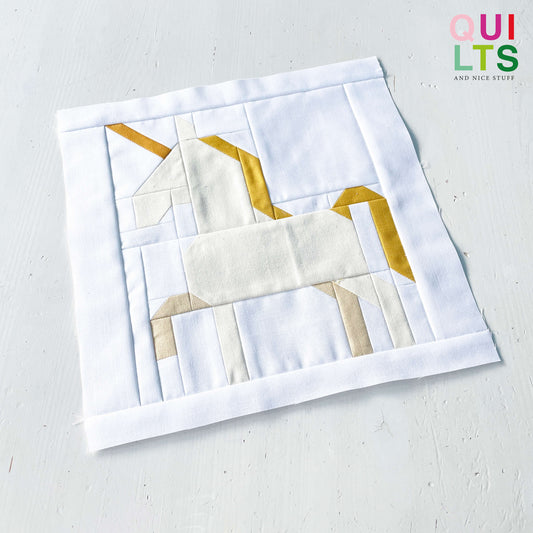 Unicorn – PDF Quilt Block Pattern