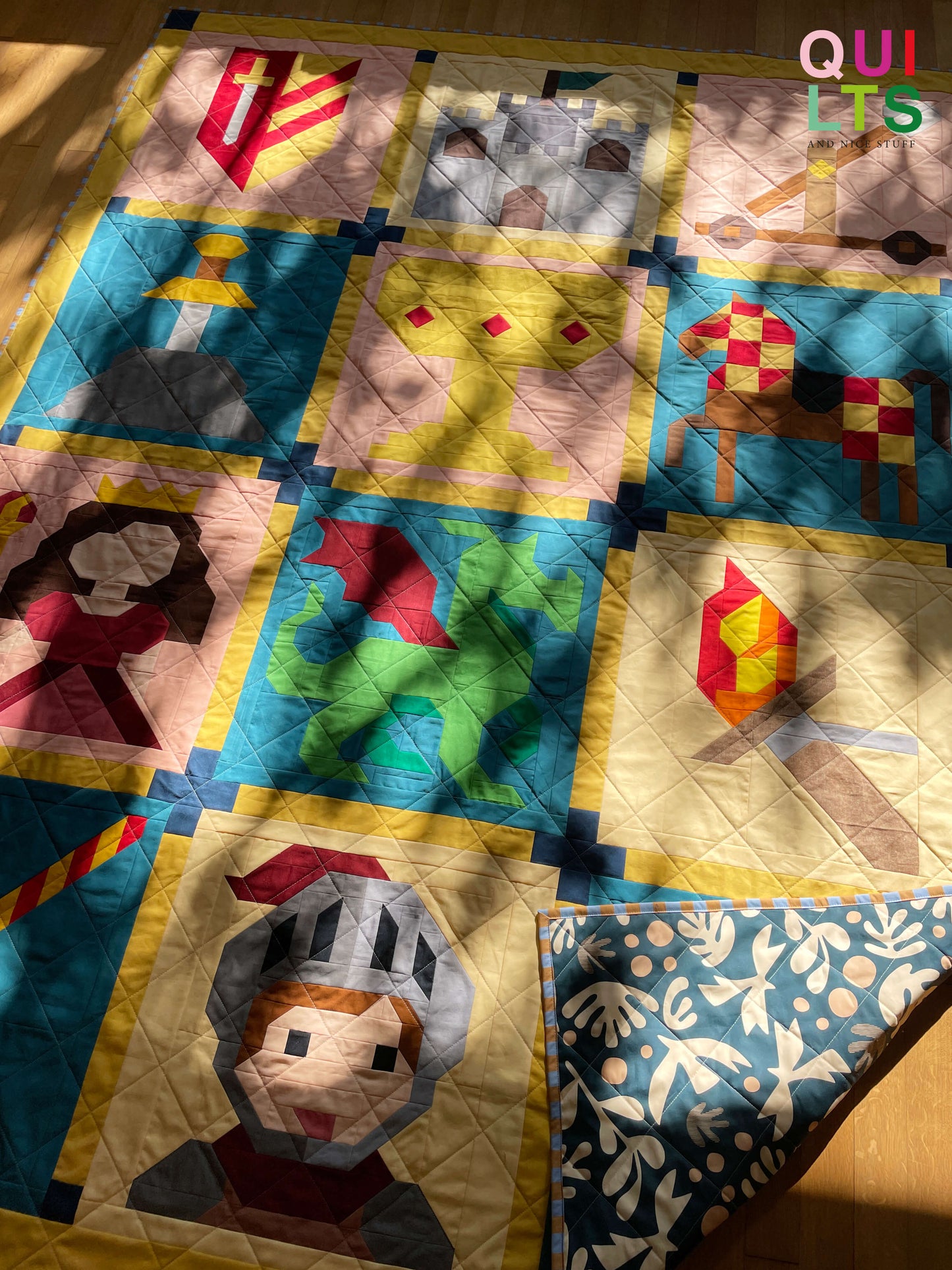 Baby Dragon – PDF Quilt Block Pattern