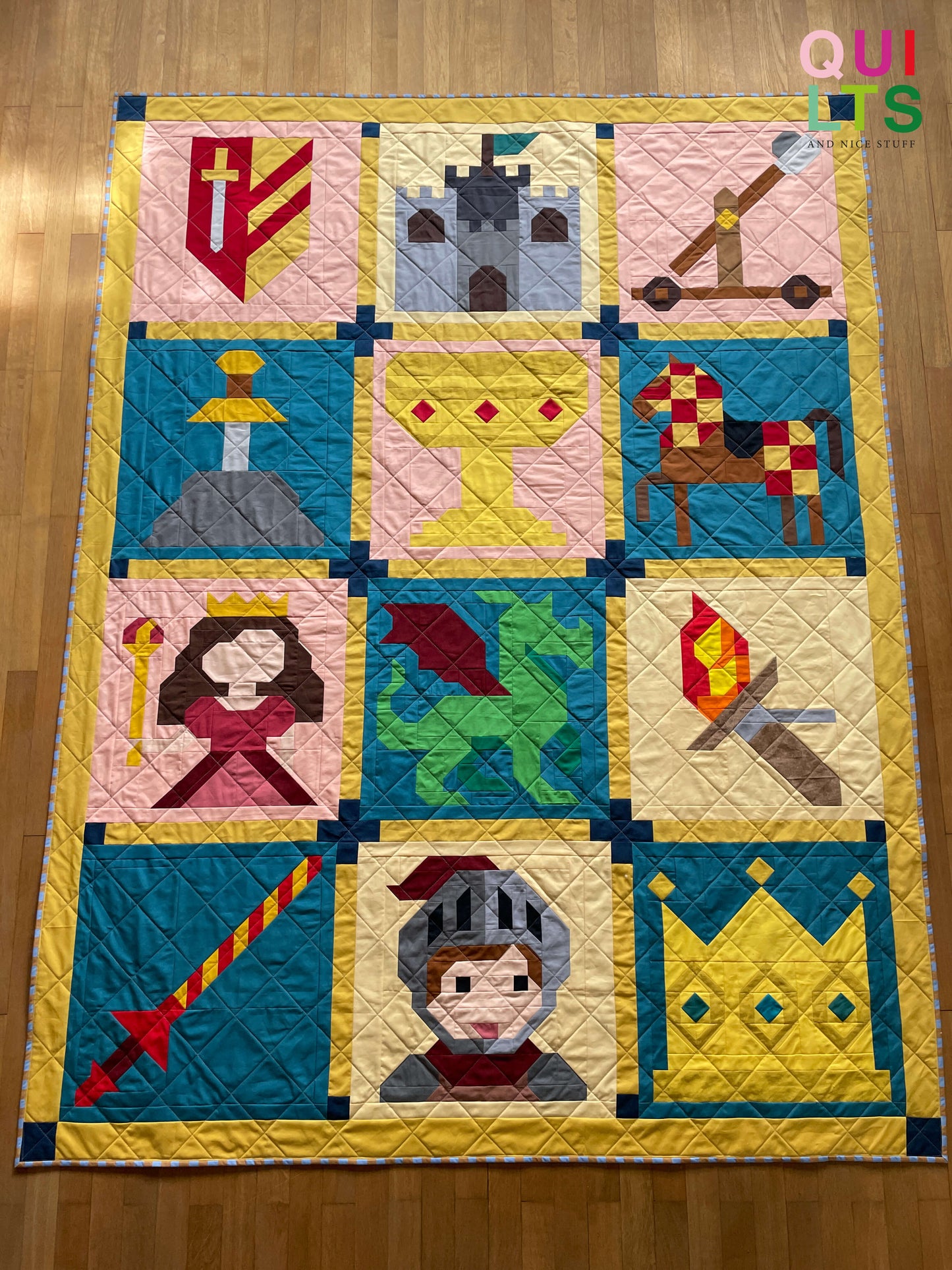 Baby Dragon – PDF Quilt Block Pattern