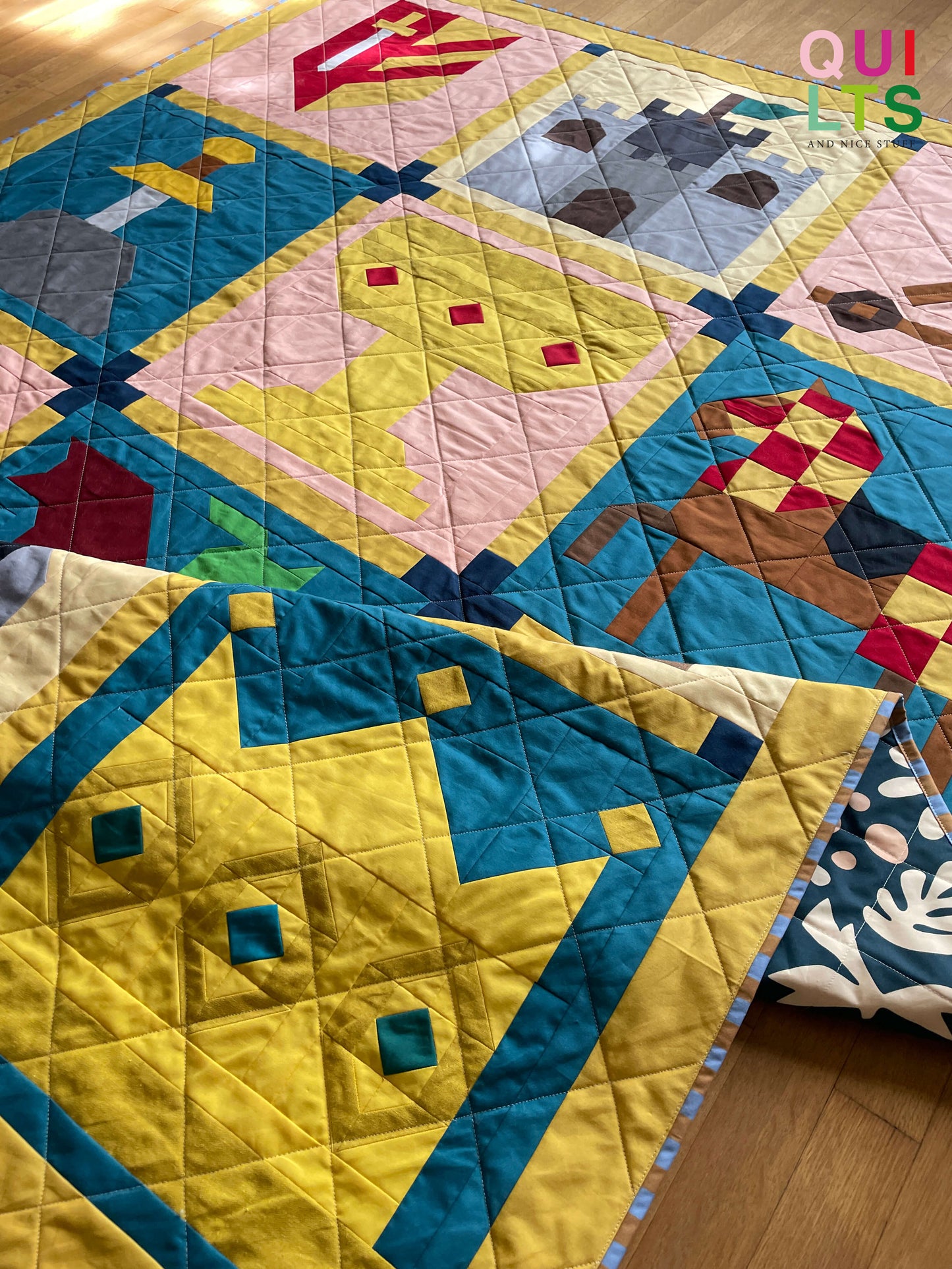 Baby Dragon – PDF Quilt Block Pattern