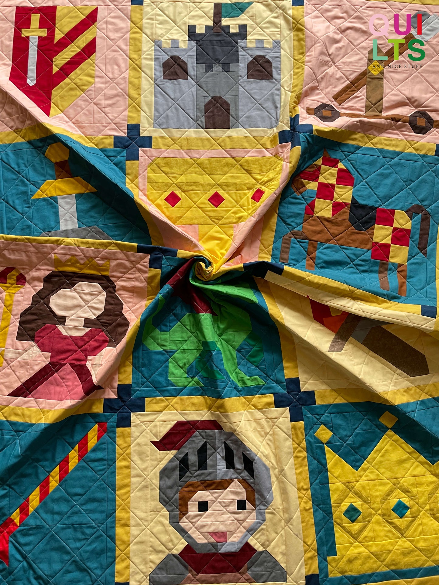 Baby Dragon – PDF Quilt Block Pattern