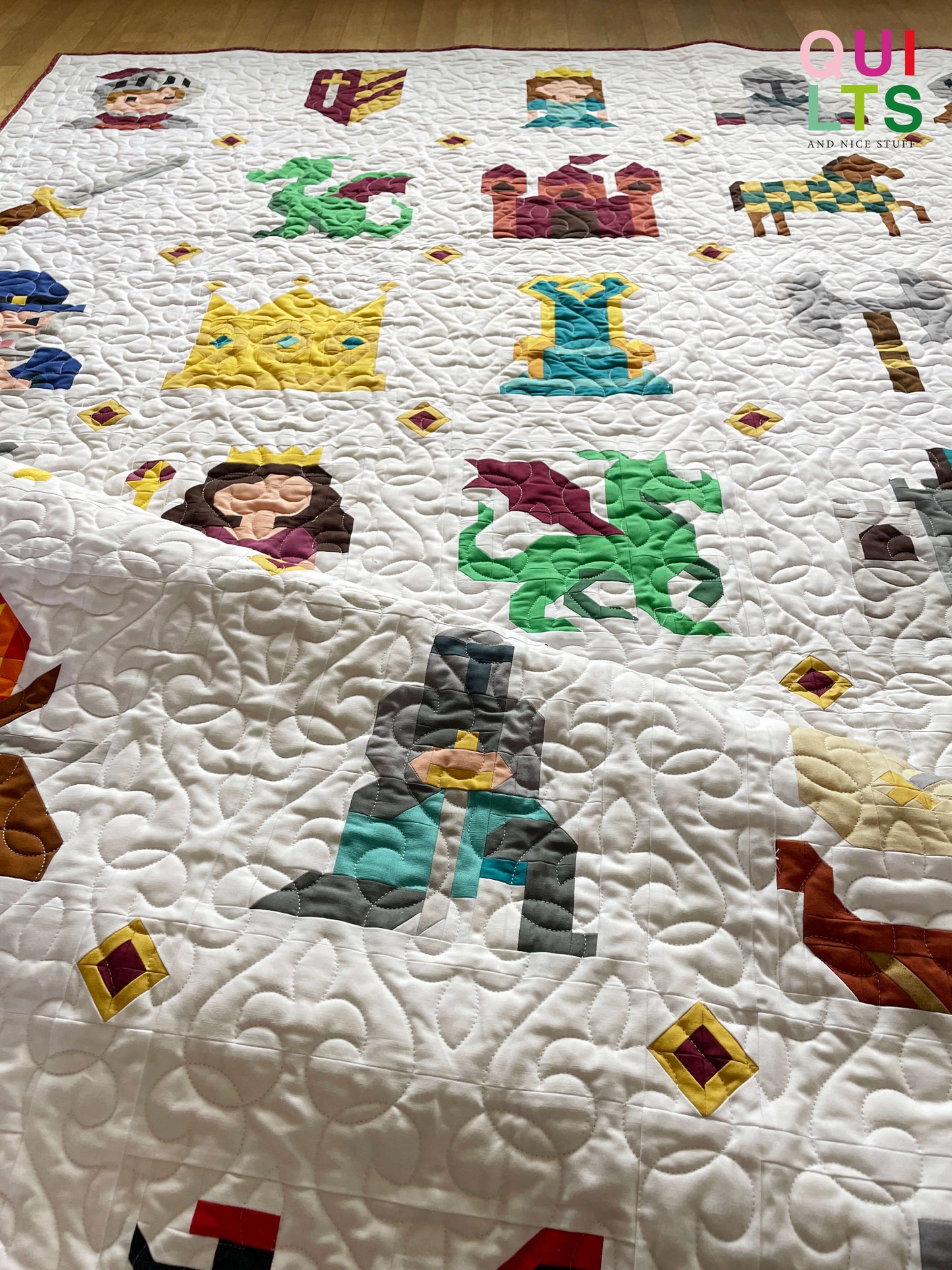 Baby Dragon – PDF Quilt Block Pattern