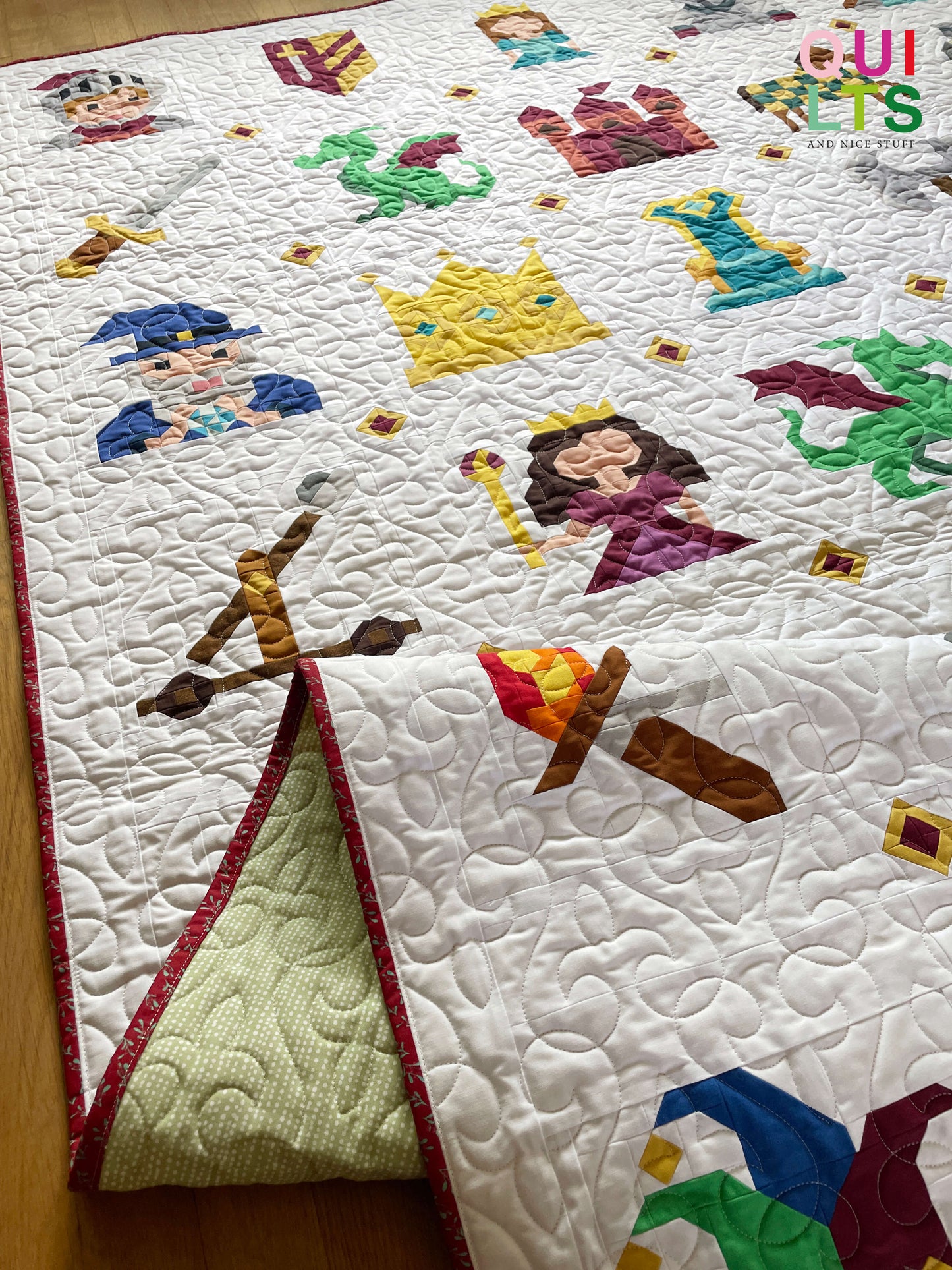 Baby Dragon – PDF Quilt Block Pattern