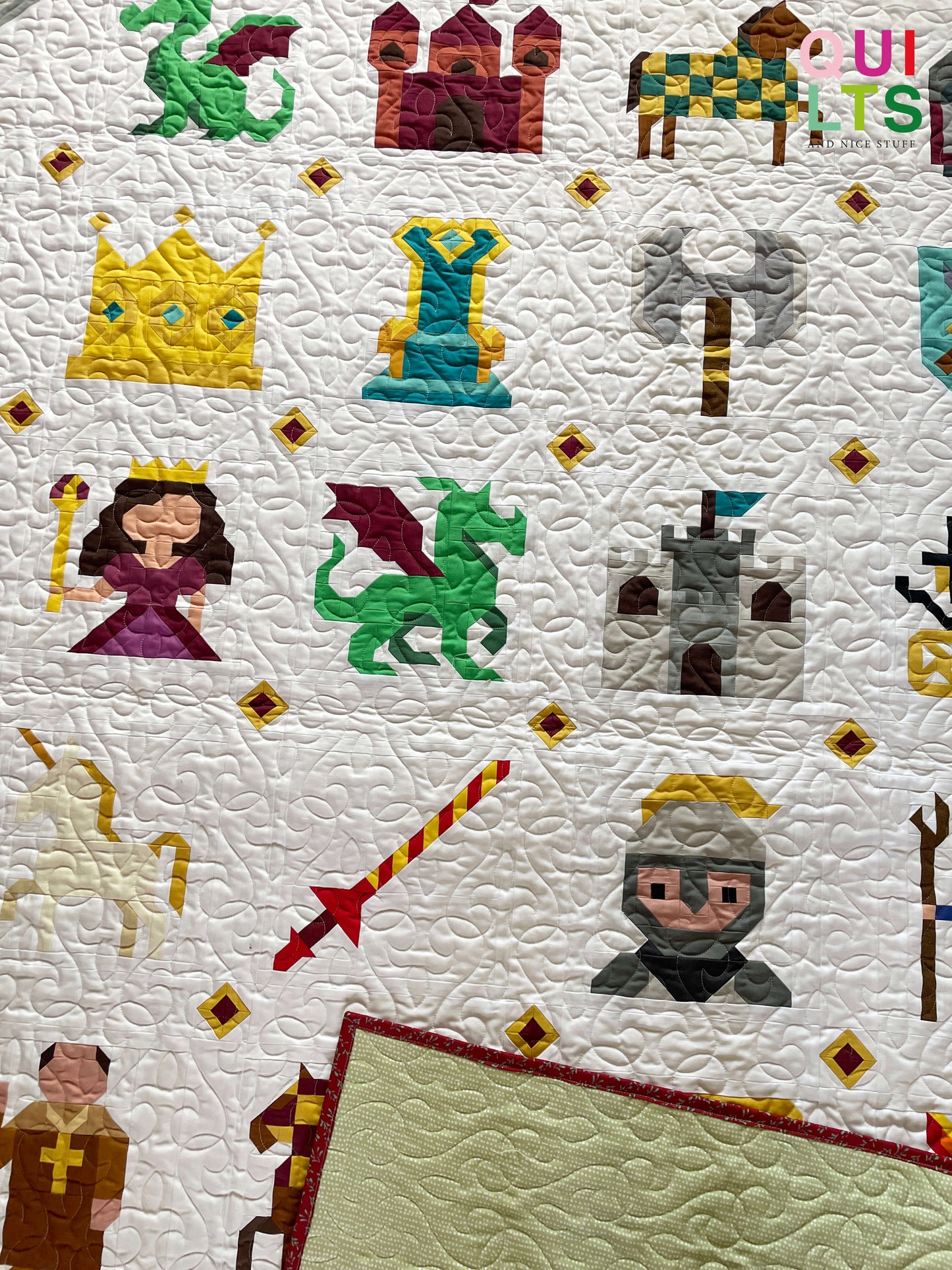 Baby Dragon – PDF Quilt Block Pattern