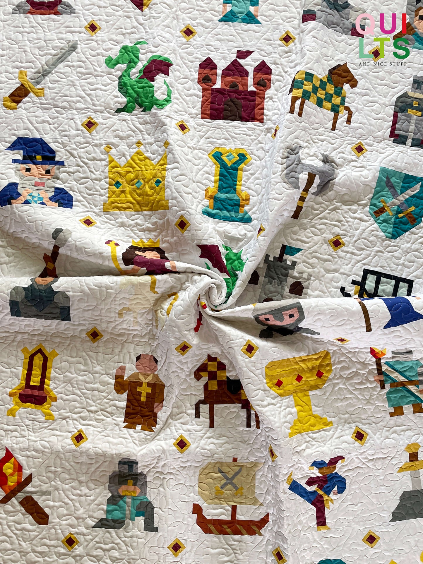 Baby Dragon – PDF Quilt Block Pattern