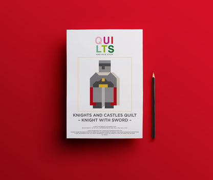 Knight with Sword – PDF Quilt Block Pattern