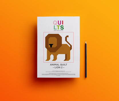 Löwe – PDF Quilt Block Anleitung