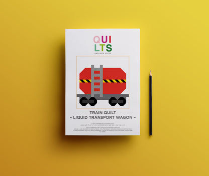 Flüssigkeitstransportwaggon – PDF Quilt Block Anleitung