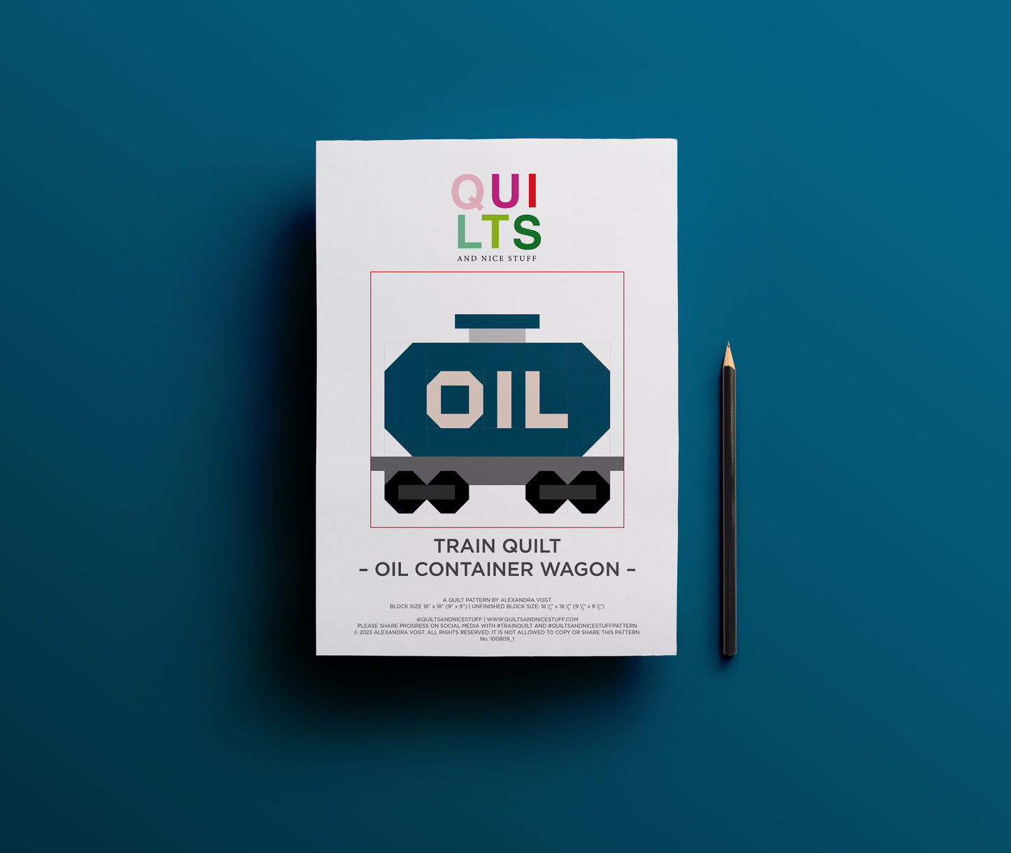 Öltankwaggon – PDF Quilt Block Anleitung