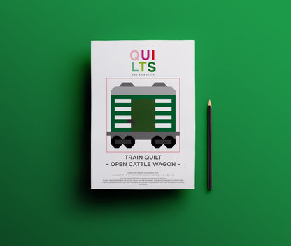 Offener Viehwaggon – PDF Quilt Block Anleitung