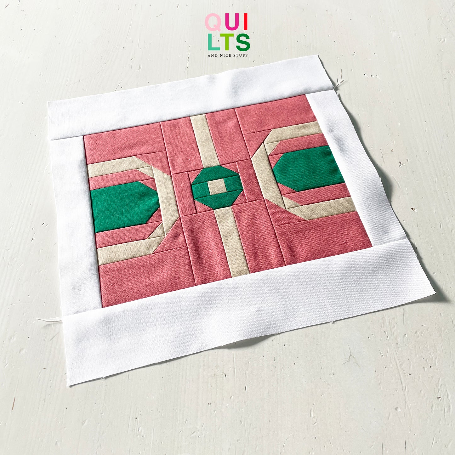 Basketball Court – PDF Quilt Block Pattern