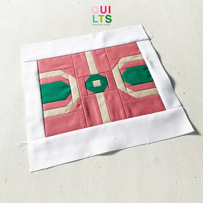 Basketball Court – PDF Quilt Block Pattern