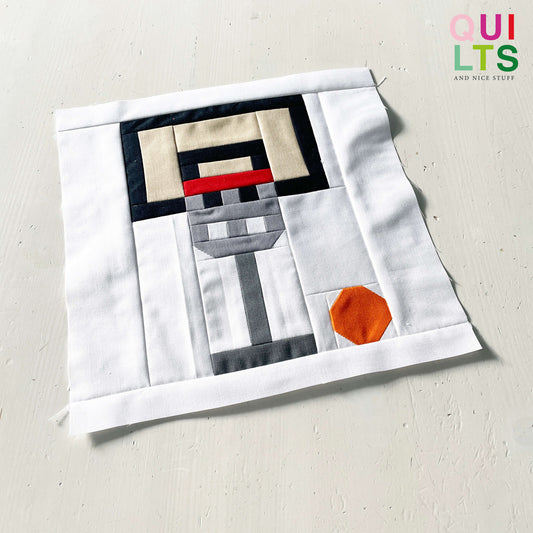 Basketball Hoop 2 – PDF Quilt Block Pattern