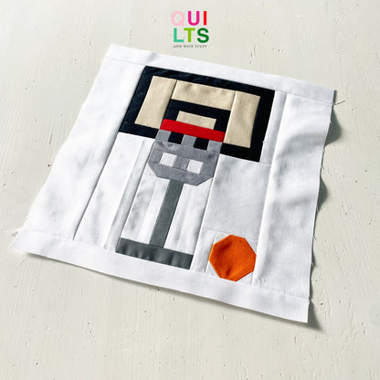 Basketball Hoop 2 – PDF Quilt Block Pattern