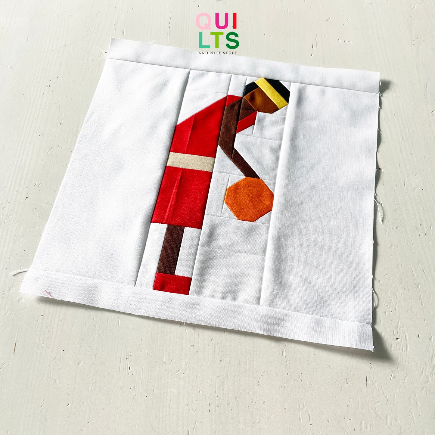 Basketball Player – PDF Quilt Block Pattern
