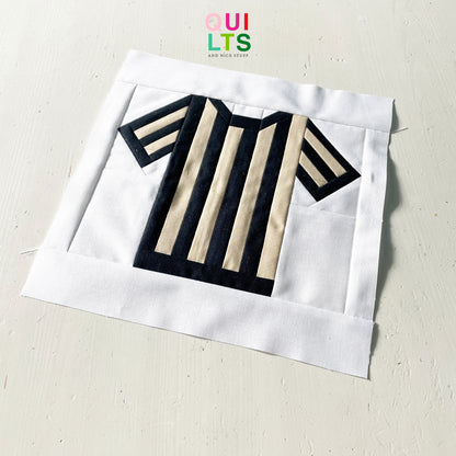 Basketball Referee Shirt – PDF Quilt Block Pattern