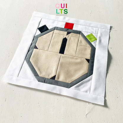 Basketball Stopwatch – PDF Quilt Block Pattern