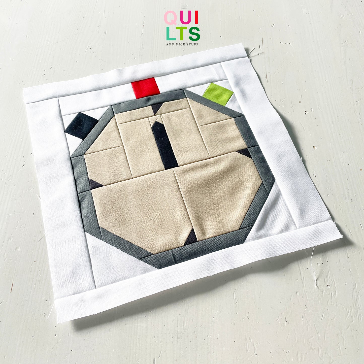 Basketball Stopwatch – PDF Quilt Block Pattern