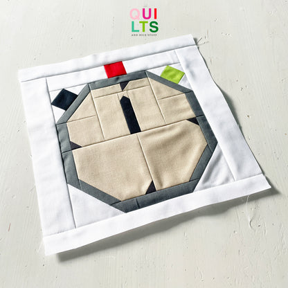 Basketball Stopwatch – PDF Quilt Block Pattern