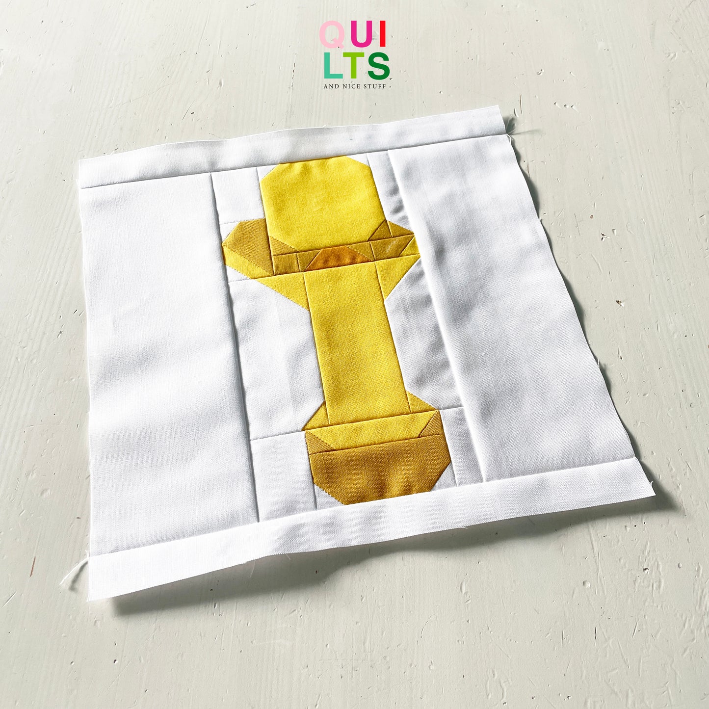 Basketball Trophy – PDF Quilt Block Pattern