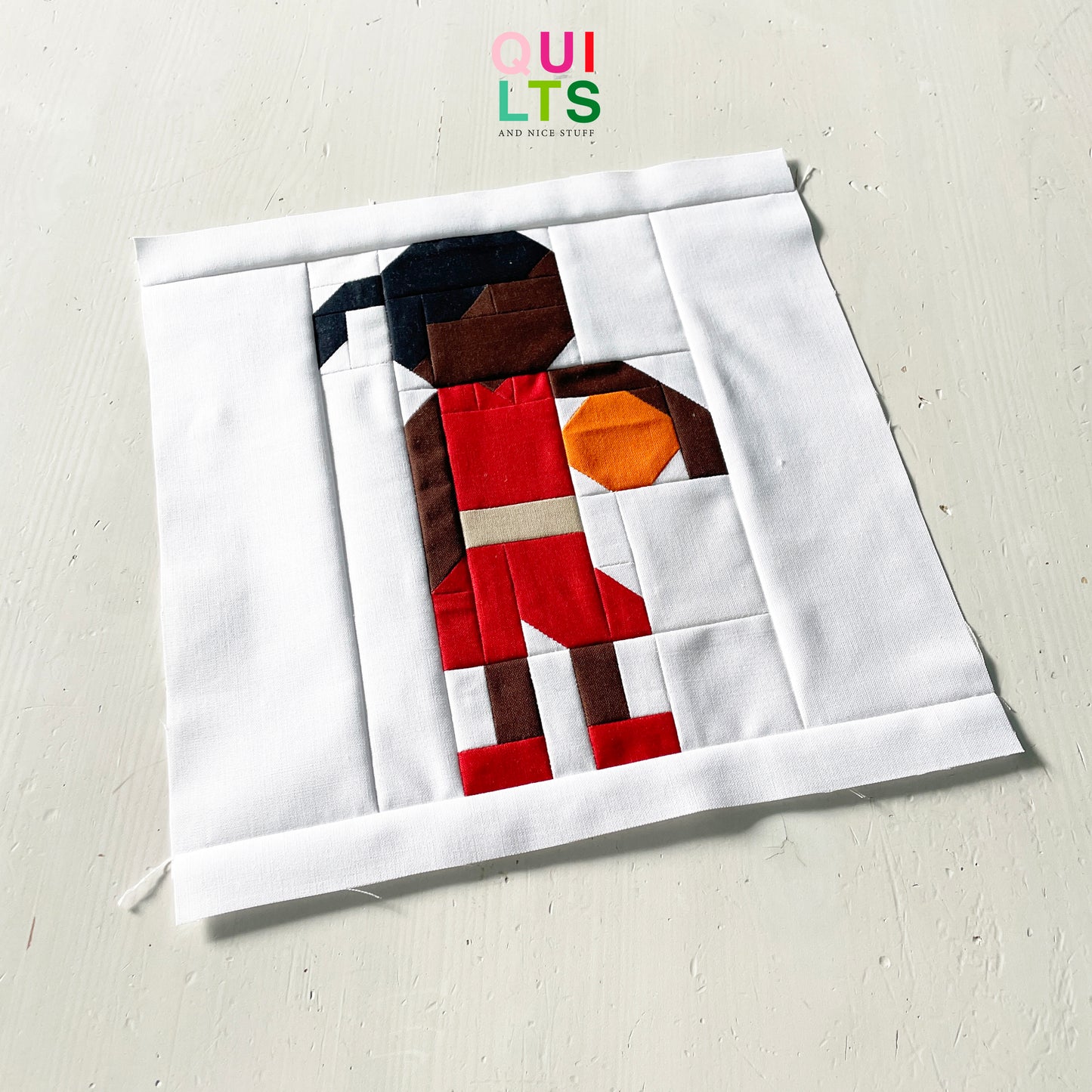 Junge Basketballspielerin – PDF Quilt Block Anleitung