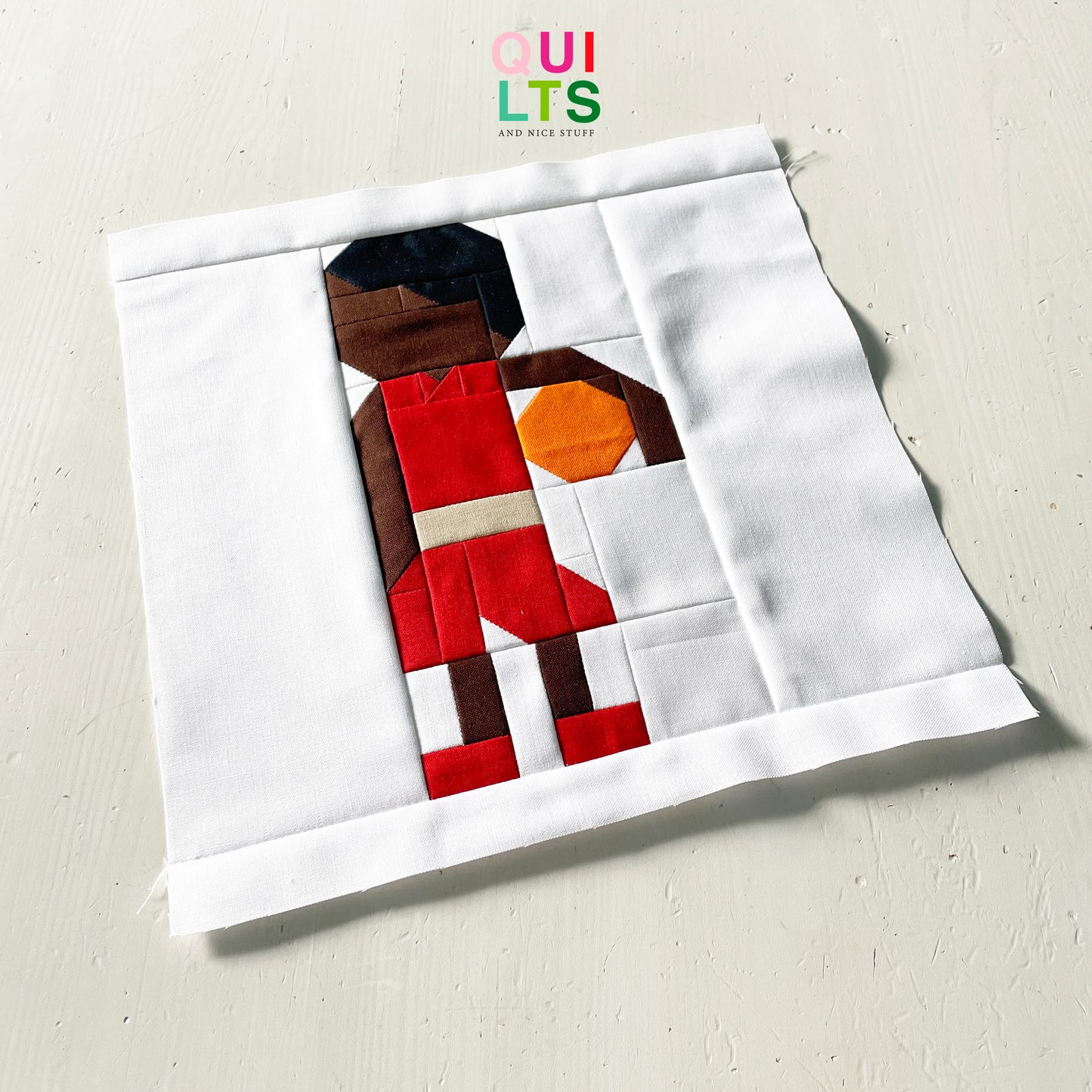 Basketball Young Player – PDF Quilt Block Pattern