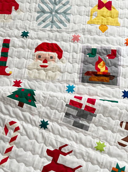 Weihnachtsbaumkugel 3 – PDF Quilt Block Anleitung
