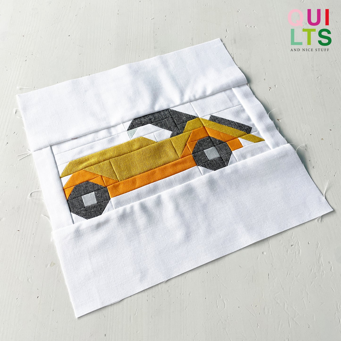 Classic Car 6 – PDF Quilt Block Pattern