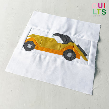Classic Car 6 – PDF Quilt Block Pattern