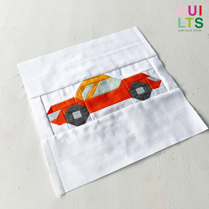 Classic Car 13 – PDF Quilt Block Anleitung