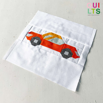 Classic Car 13 – PDF Quilt Block Anleitung