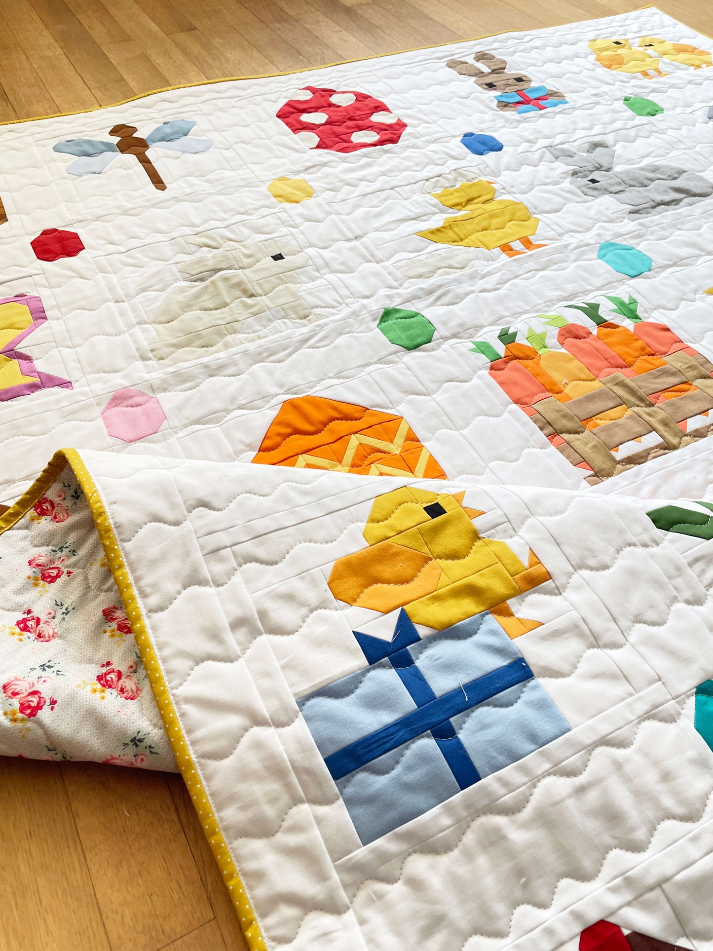 PDF Anleitungspaket – 32 Oster-Quilt Blöcke