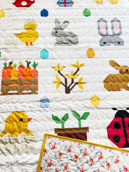 PDF Anleitungspaket – 32 Oster-Quilt Blöcke