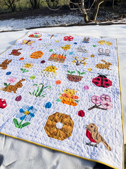 Pflanzensetzlinge – PDF Quilt Block Anleitung