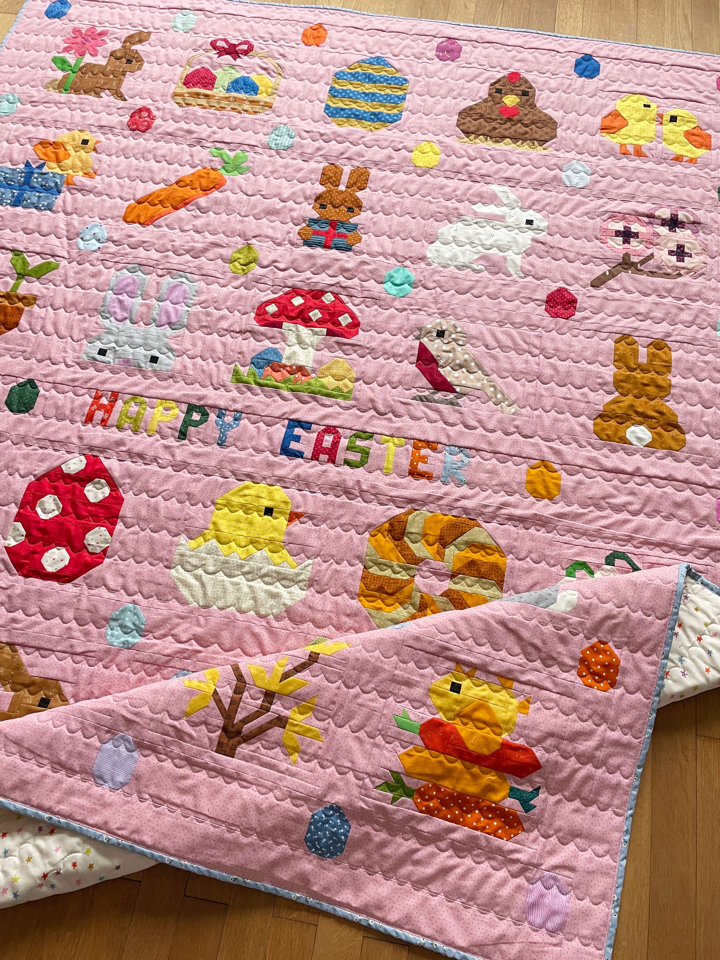 PDF Anleitungspaket – 32 Oster-Quilt Blöcke