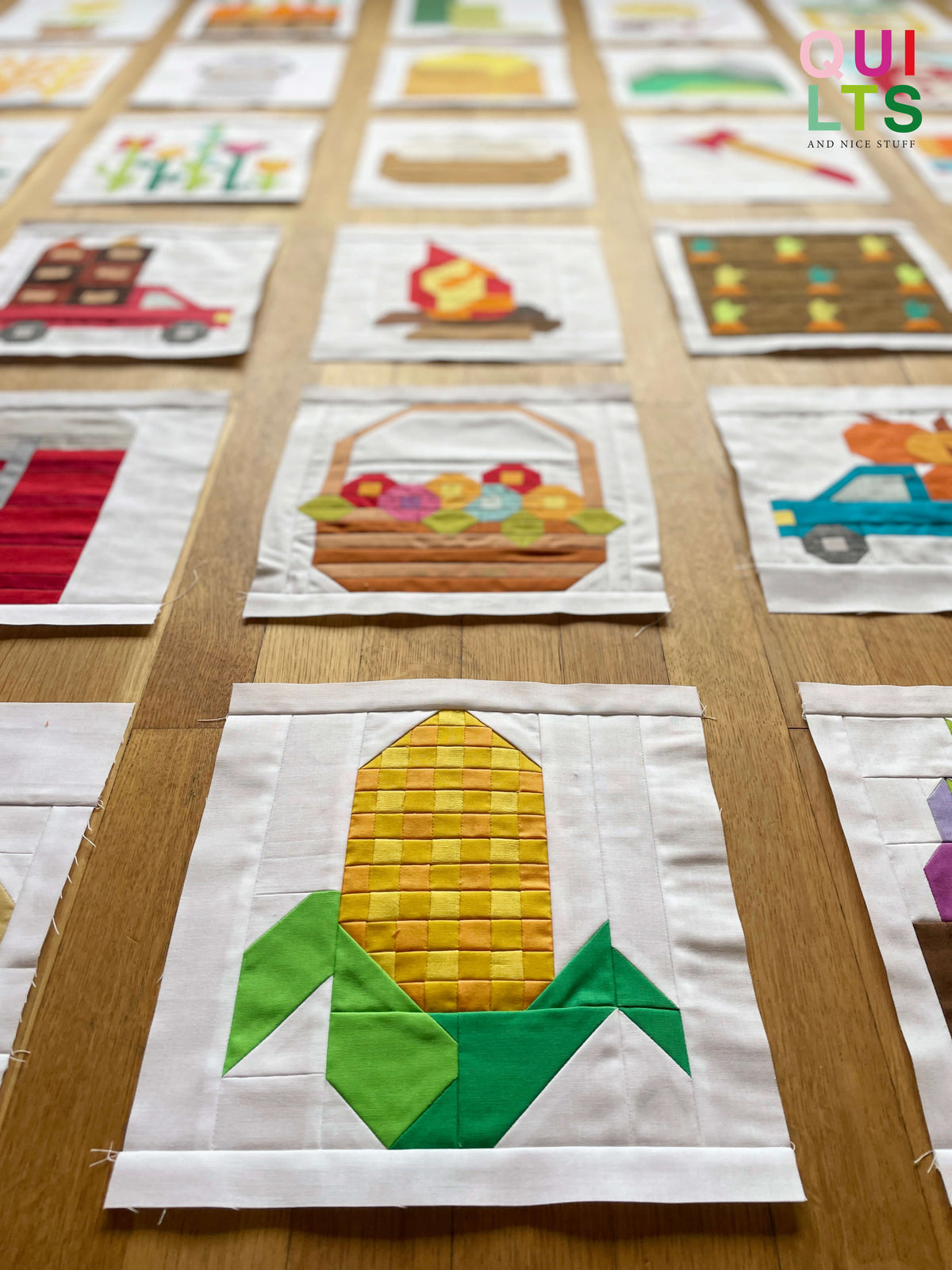 PDF Anleitungspaket – 37+1 Farmland Blöcke – Farmland Quilt