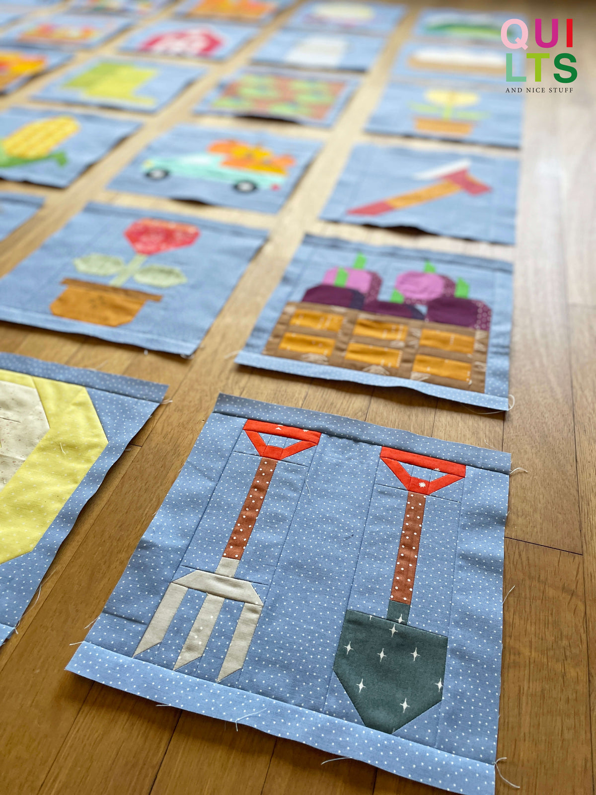 PDF Anleitungspaket – 37+1 Farmland Blöcke – Farmland Quilt