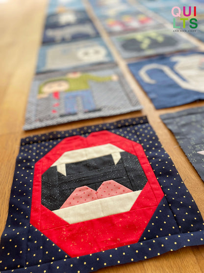 40 Halloween Quilt Block Bundle – PDF Pattern