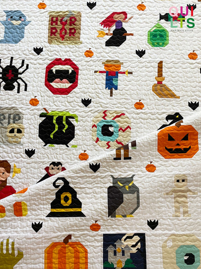 40 Halloween Quilt Block Bundle – PDF Pattern