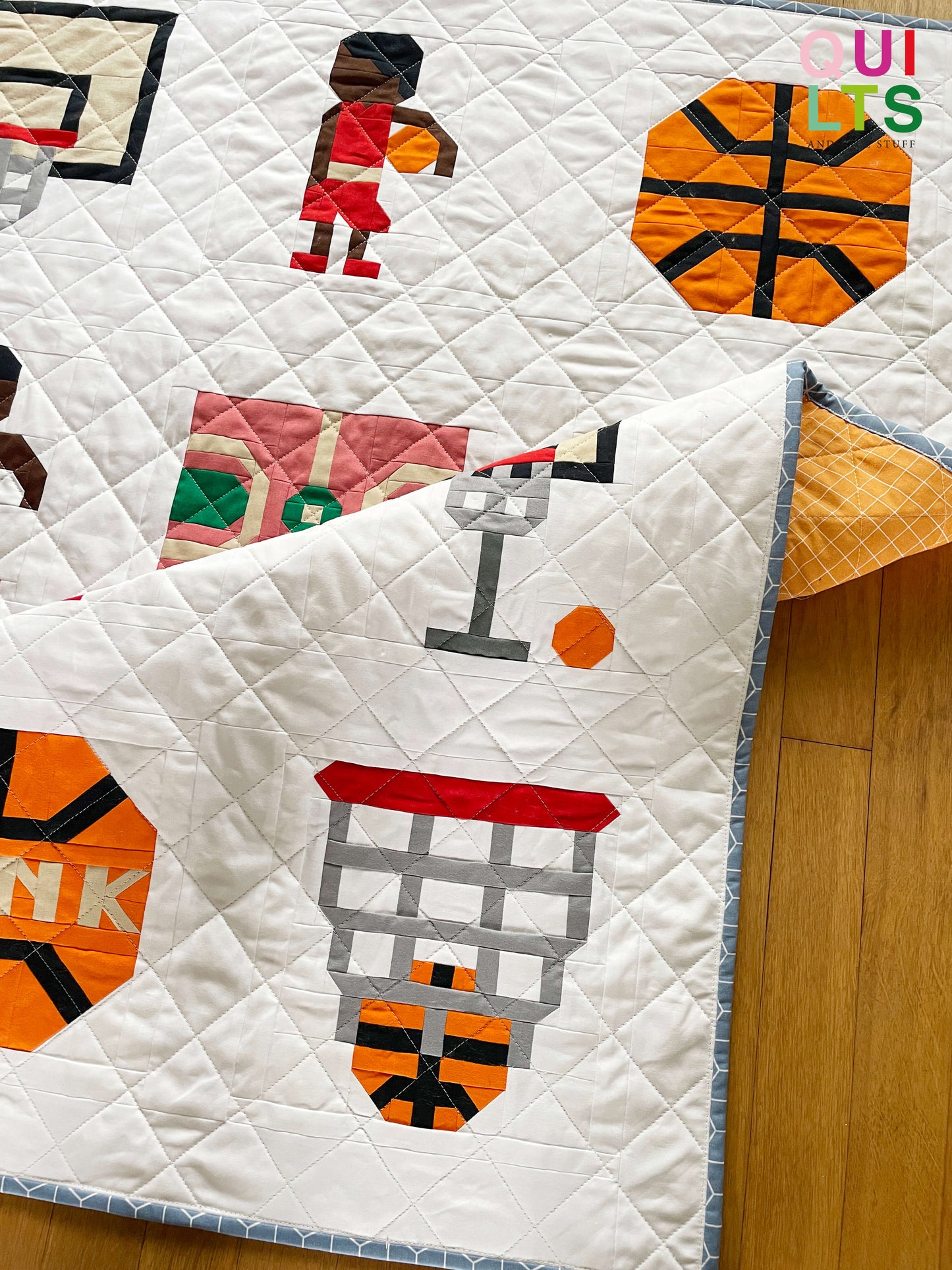 22 Basketball Block Bundle – PDF Pattern – Sport Quilt