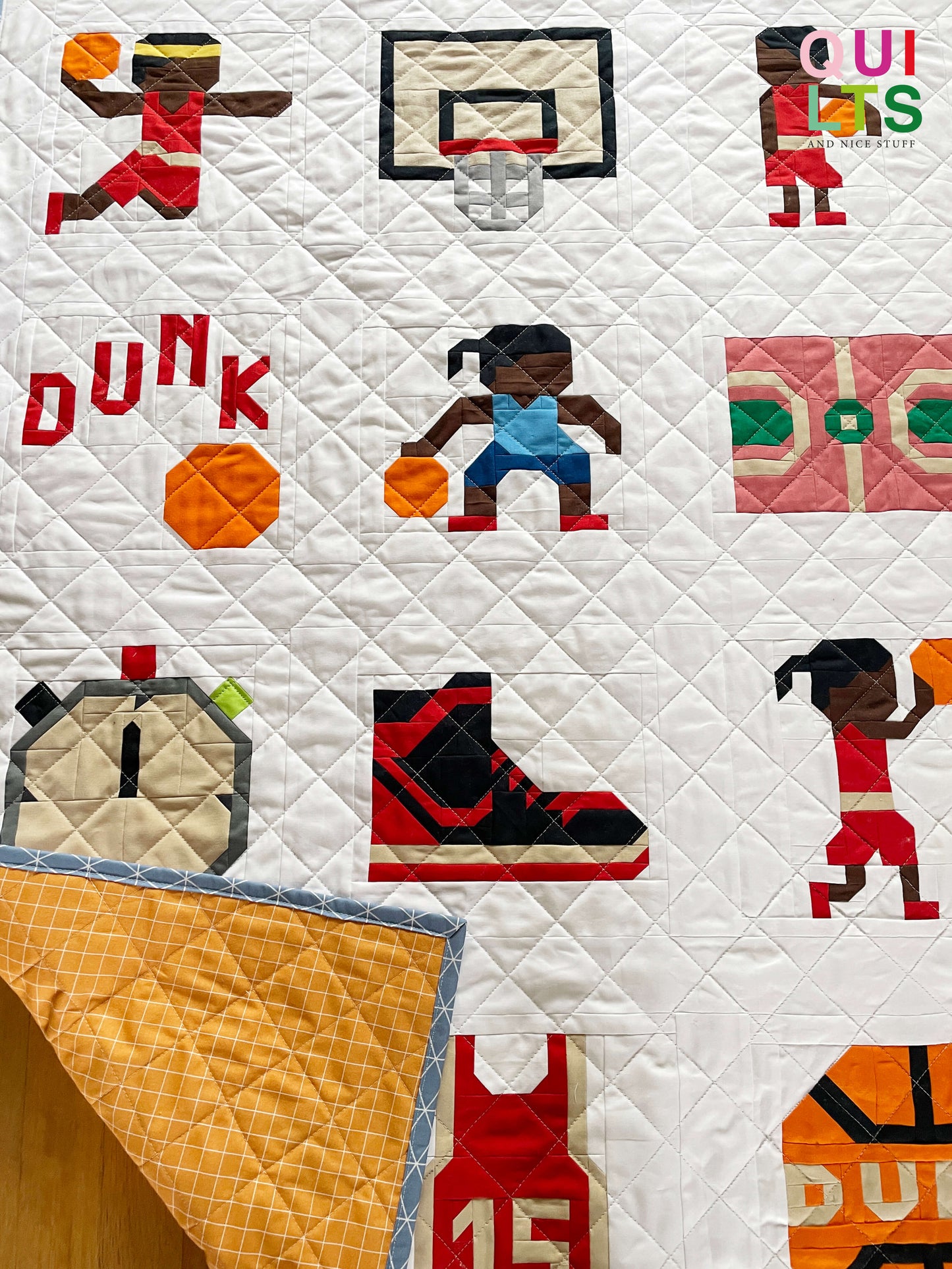Basketball Young Player – PDF Quilt Block Pattern
