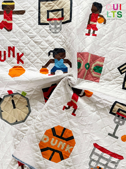 22 Basketball Block Bundle – PDF Pattern – Sport Quilt