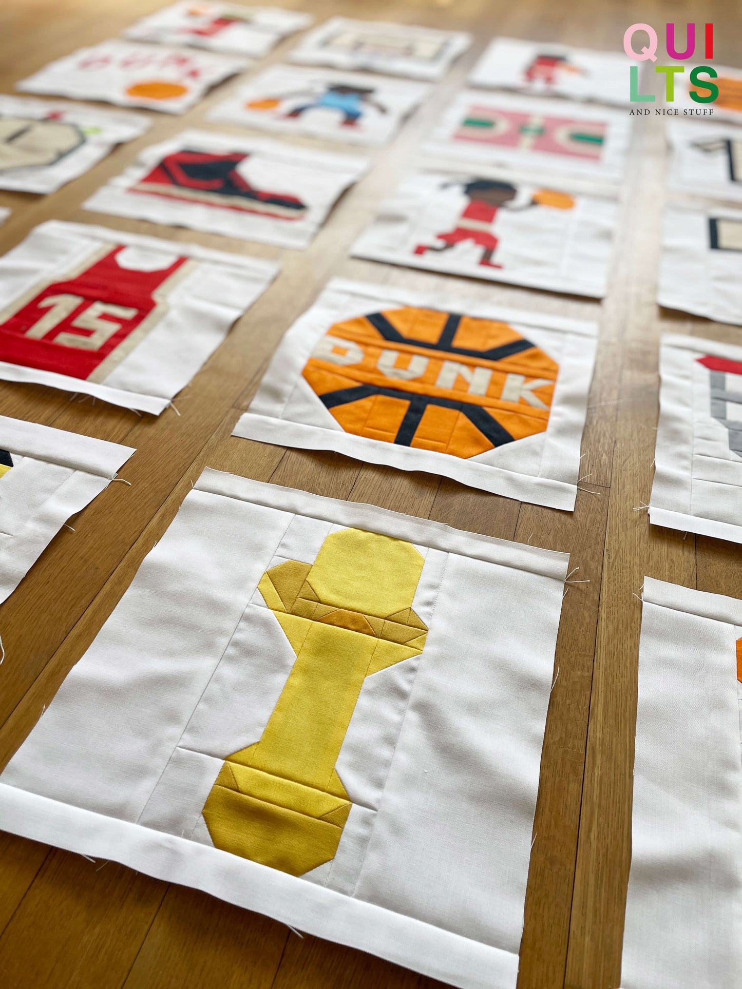 Basketball Trophy – PDF Quilt Block Pattern