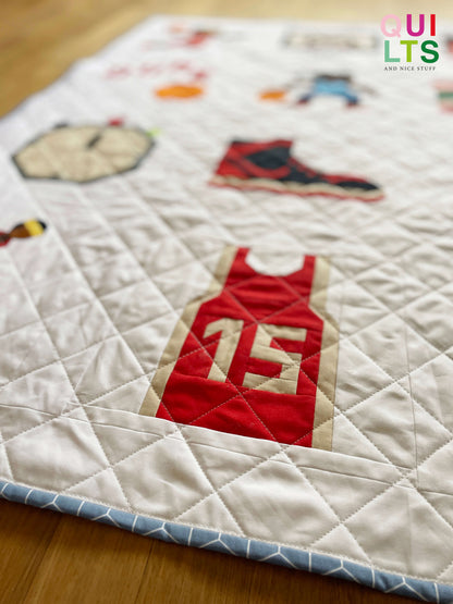 22 Basketball Block Bundle – PDF Pattern – Sport Quilt