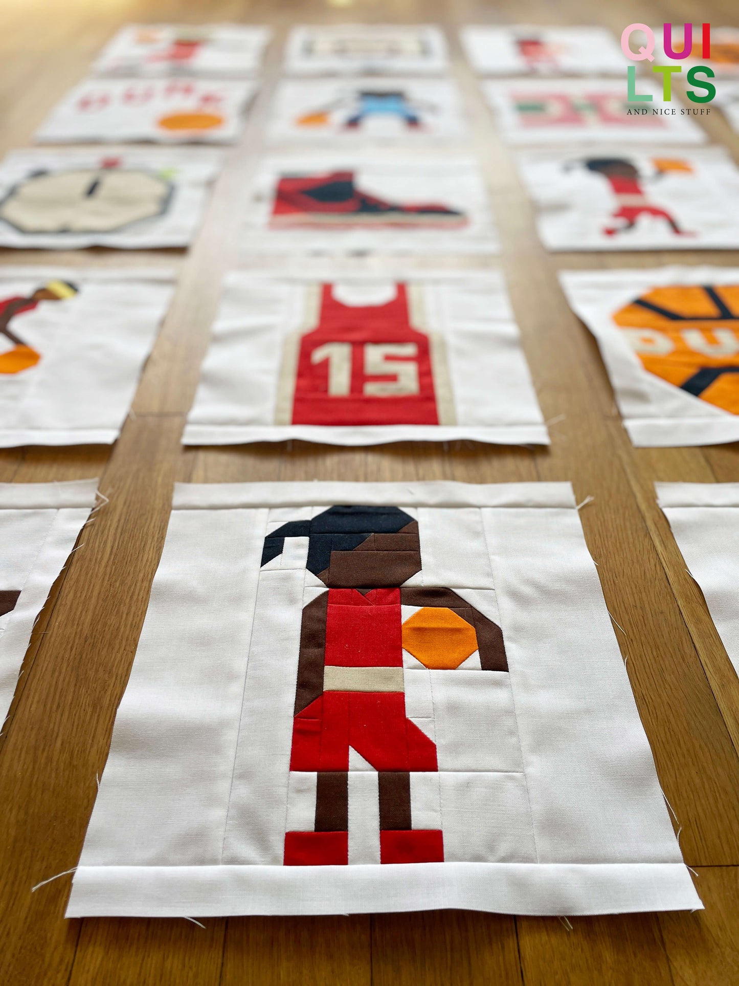 Junge Basketballspielerin – PDF Quilt Block Anleitung