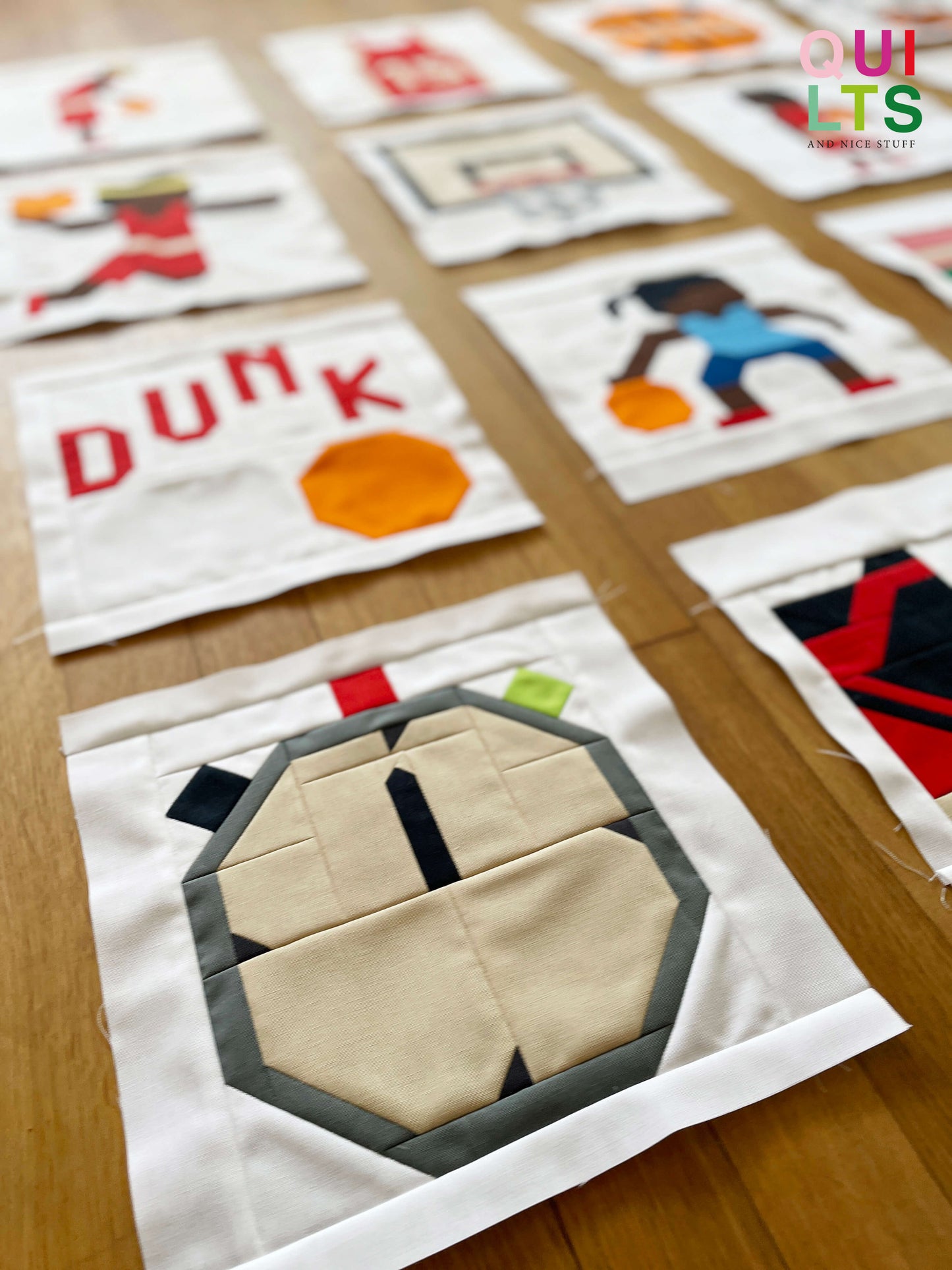 Basketball Stopwatch – PDF Quilt Block Pattern