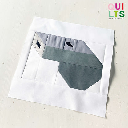 Eishockey Pfeife – PDF Quilt Block Anleitung